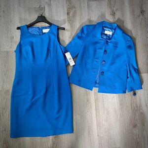 NWT Le Suit Seamed Dress Suit